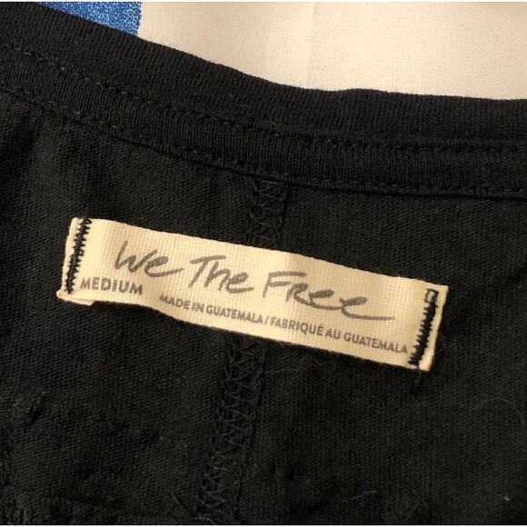 NWOT We the Free / Free People Naomi Tee in Washed Black Size Medium - Picture 12 of 13